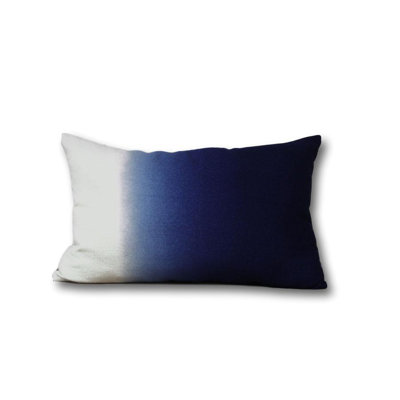 Hand-dyed Ombre Baby Alpaca Rectangle Throw Pillow