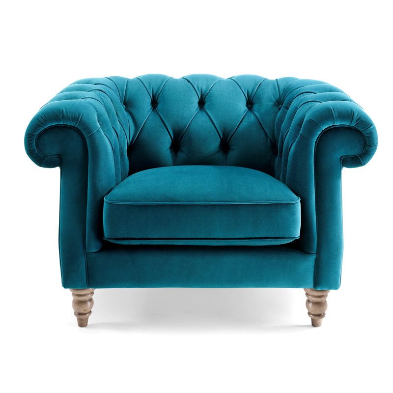Aiko Armchair in Velvet Fabric