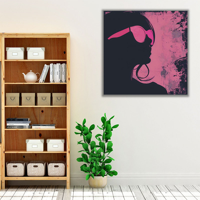 «Pink Lady», reproduction d'art sur toile, H 12 po x l 12 po