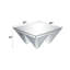 Table basse Noralie, miroir et faux diamants Noralie