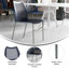 Chaise empilable avec dossier ventilé et siège en cascade-113195867