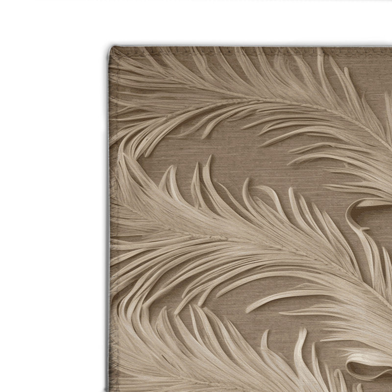Tapis beige français d'intérieur et d'extérieur, Rectangulaire 8 pi x 10 pi