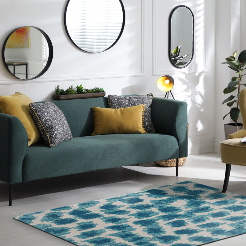 Iva Abstract Area Rug, Rectangle 80 x 150cm