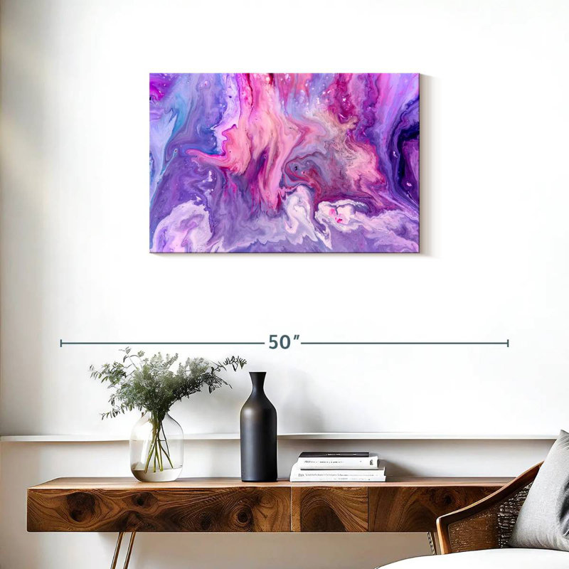 Avery Abstract Lavender, 20" H x 30" W