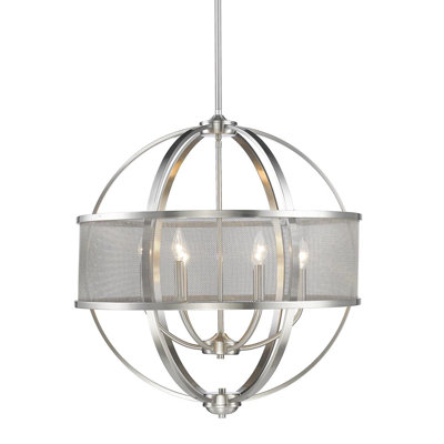 Petitt 6-Light Dimmable Globe Chandelier 