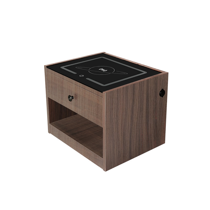 Table de chevet 1 tiroir Herny, Noyer