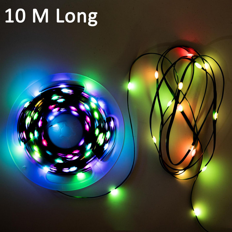 LED Indoor / Outdoor String Lights, 4cm H x 10cm L x 4cm D