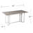 Adams 31.5 " Extendable Rectangular with Iron Base Dining Table-767100361