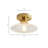 Saffron Glass Flush Mount-719805661