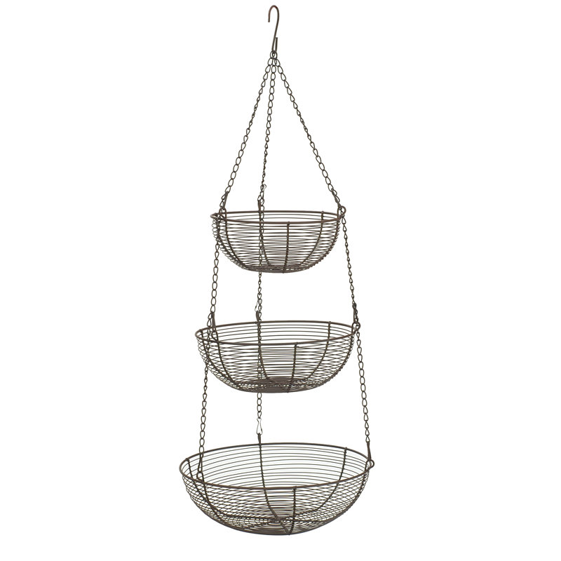 RSVP International Decorative Basket, Bronze
