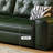 66.93"Green Modern Oil Wax Leather Sofa Bed-994405810