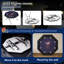 Table de poker pliable 48 "avec lumières à DEL, table Texas Holdem pour 8 joueurs