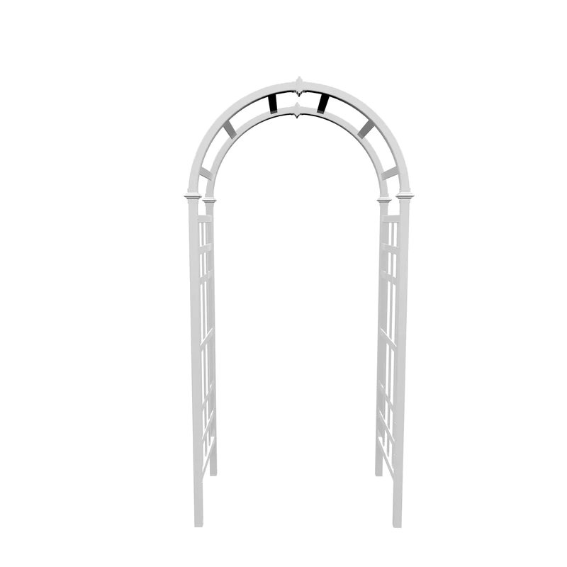 Tonnelle de jardin en vinyle blanc