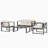 4 PC CHAT SET FINISH WITH BEIGE CUSHION
