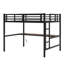 Metal Loft Bed With Power Outlet And LED Lighted