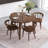 Bannie Round Solid Wood Base Dining Table-660003835