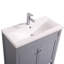 Avarika 816 mm Freestanding Single Vanity with Integrated Ceramic Basin