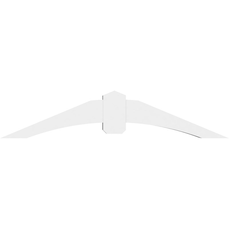 Support pour pignon en PVC Archdale, H 12,5 po x l 60 po (pas: 5/12), P 6 po x F 6 po