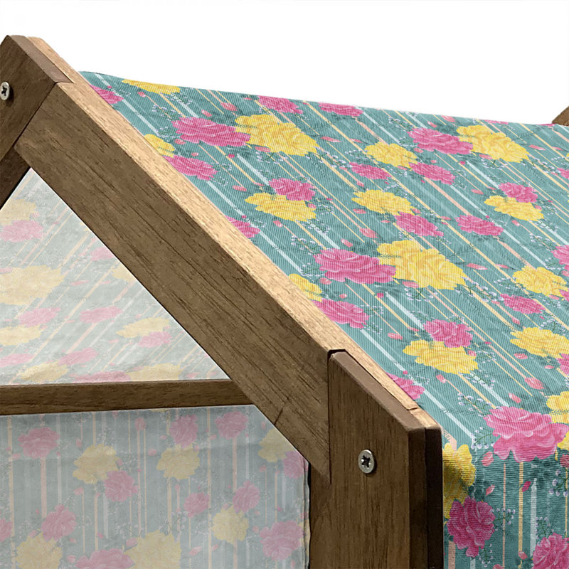 Niche pour chien en bois, H 32,28 po x l 39,37 po x P 28,35 po