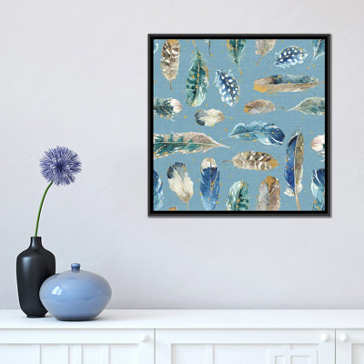 " Indigold Feathers Turquoise " by Lisa Audit