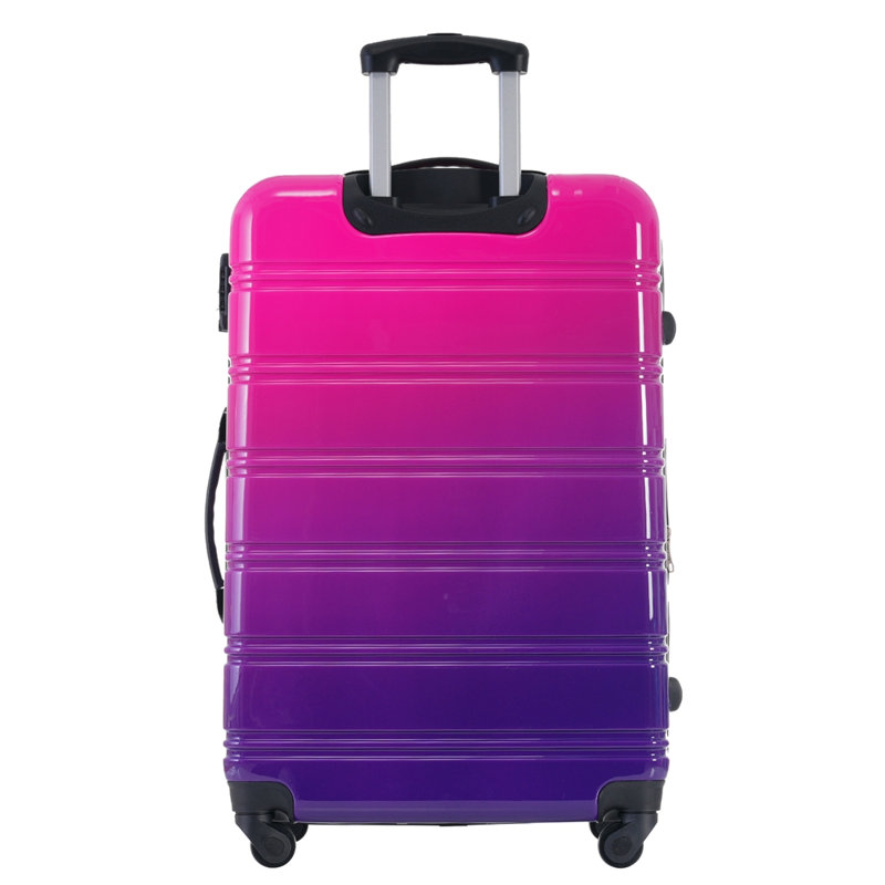 Valise extensible 3 pièces à roulettes Hardshell avec roulettes pivotantes et verrou TSA léger