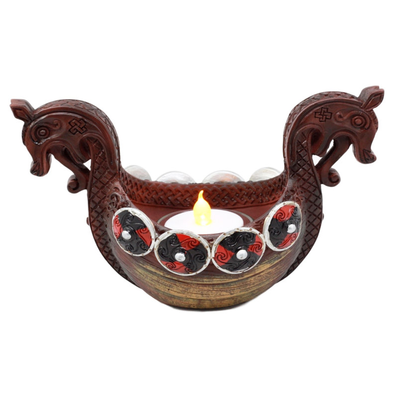 Grand porte-votive en plastique viking