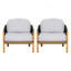 Fauteuil club d'extérieur Grotta, corde gris foncé avec coussin gris, ensemble de 2-1549831866-1549831861