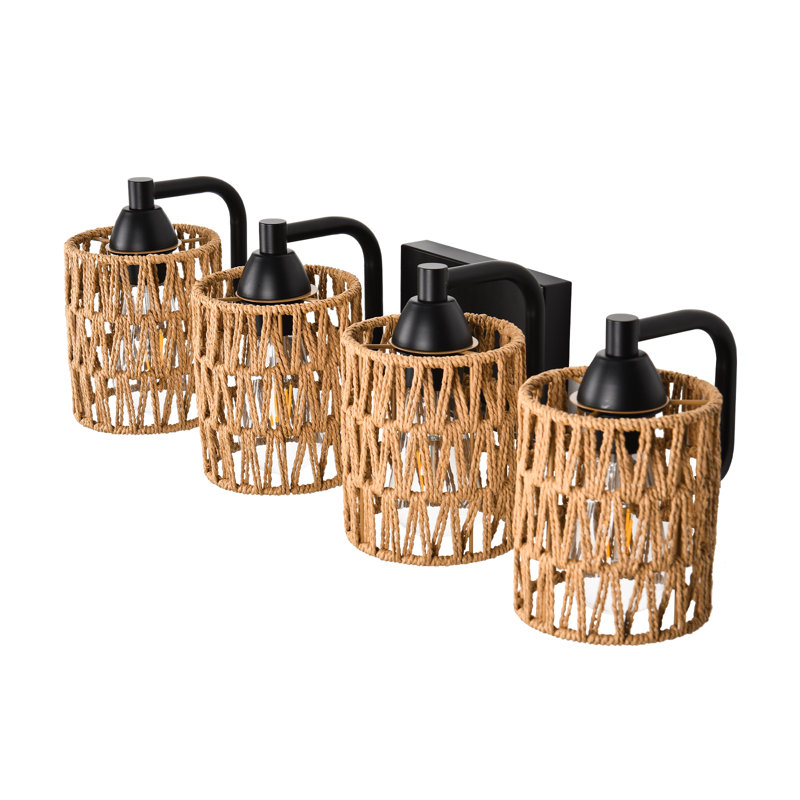 Rattan Vanity Light, 4
