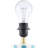 Ceramic Standard Table Lamp with Linen Drum Shade-300583870