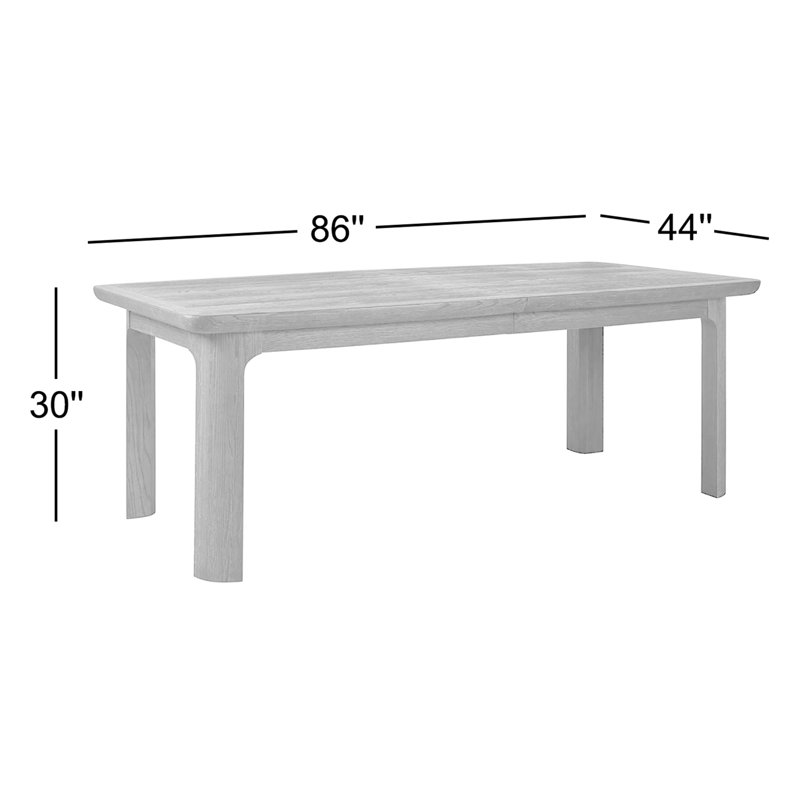 Modern Dining Table, Gray