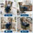 Dual Motor Power Swivel Recliner Chair with Airbag Massage, USB & Type-C Modern Accent Chair-953370398