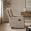 Ensemble de canapé inclinable 3 pièces Canapé en tissu avec causeuse et porte-gobelets