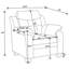 Fauteuil d'appoint rembourré et rembourré Winchell