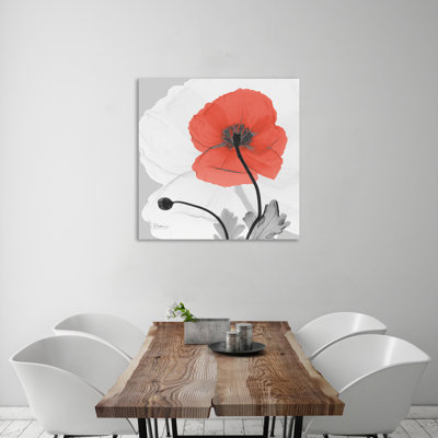 "Islande coquelicot", toile tendue par Albert Koetsier