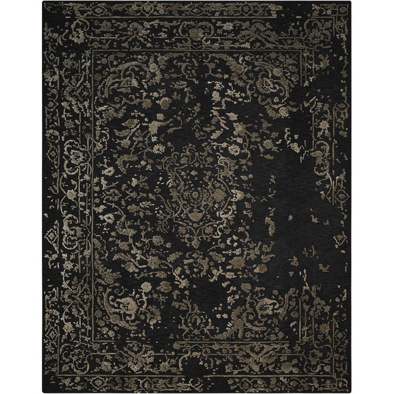 Tapis gris contemporain Paris, Rectangle 7 pi 9 po x 9 pi 9 po