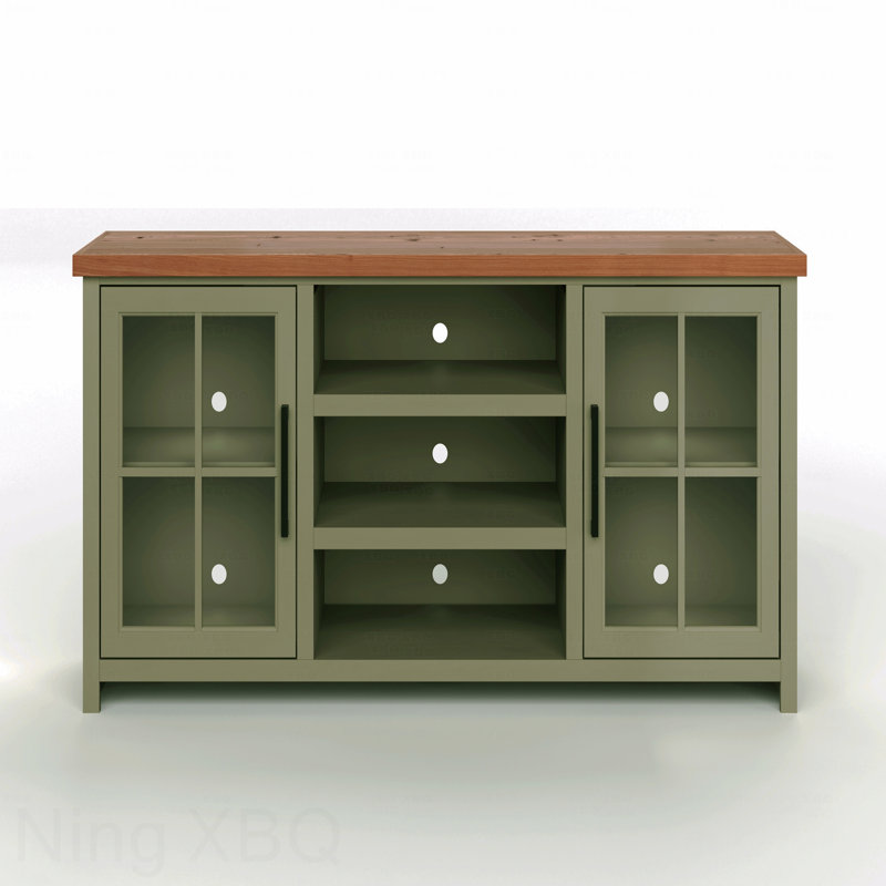 Meuble télé 67 po pour téléviseur de 80 po ou moins, Vert