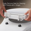 Siège de toilette Cachet à devant arrondi avec couvercle et siège à fermeture silencieuse-1720720-85950062