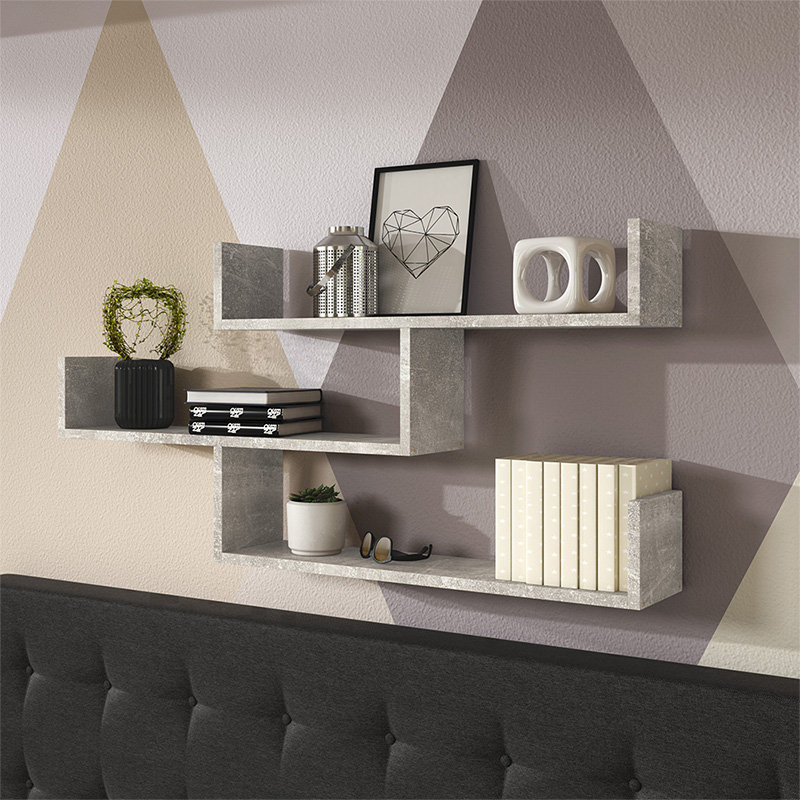 Nereen Floating Shelf, Grey