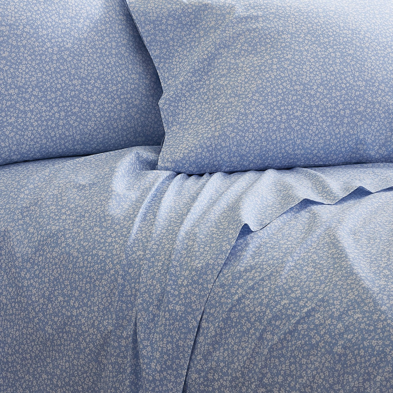 Ensemble de draps 100% coton percale Daria, Très grand