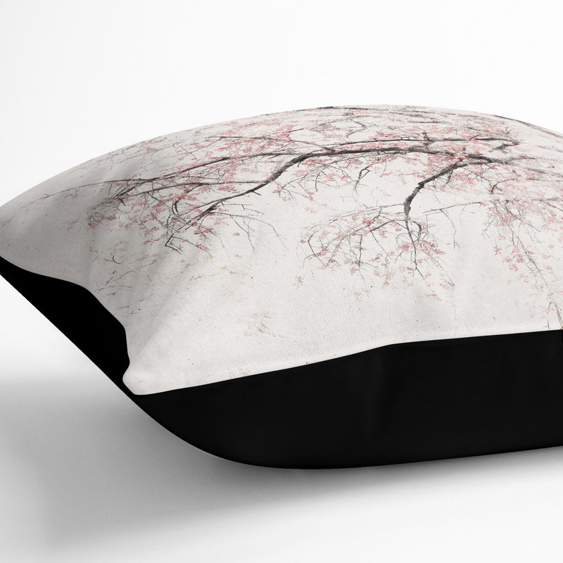 Square Throw Cushion, Black, 40cm H x 40cm W x 15cm D