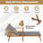 Patio Rattan Lounge Chair With 4-Position Adjustable Backrest