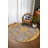 Girvin Yellow Oriental Machine Printed Cotton Polyester Area Rug-1008560734
