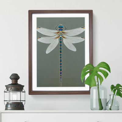 Breathtaking Dragonfly - Framed Print