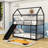 Barrelville Kids Twin Over Twin Bunk Bed-916206818