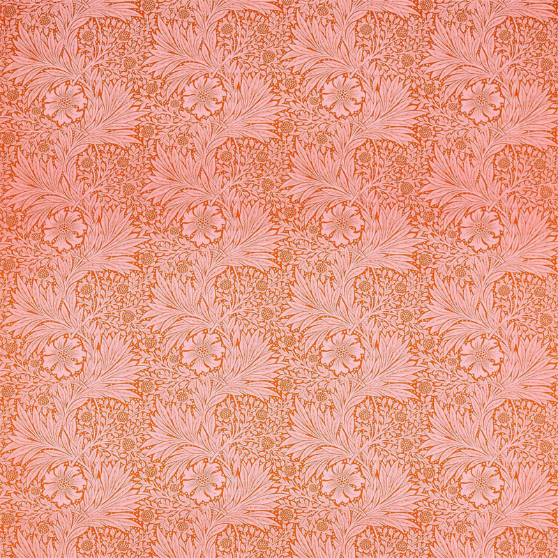 Marigold Fabric, Orange/Pink