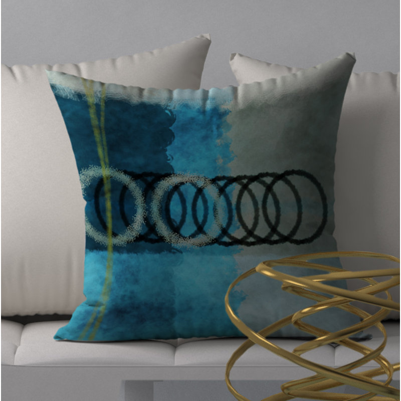 Housse de coussin carrée à la mode et insert, 20 po X 20 po