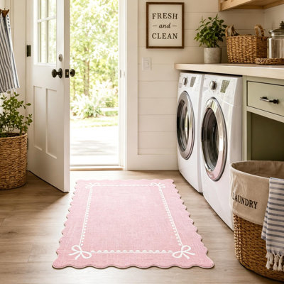Tapis lavables à arc festonné pour chambre de bébé et couloir