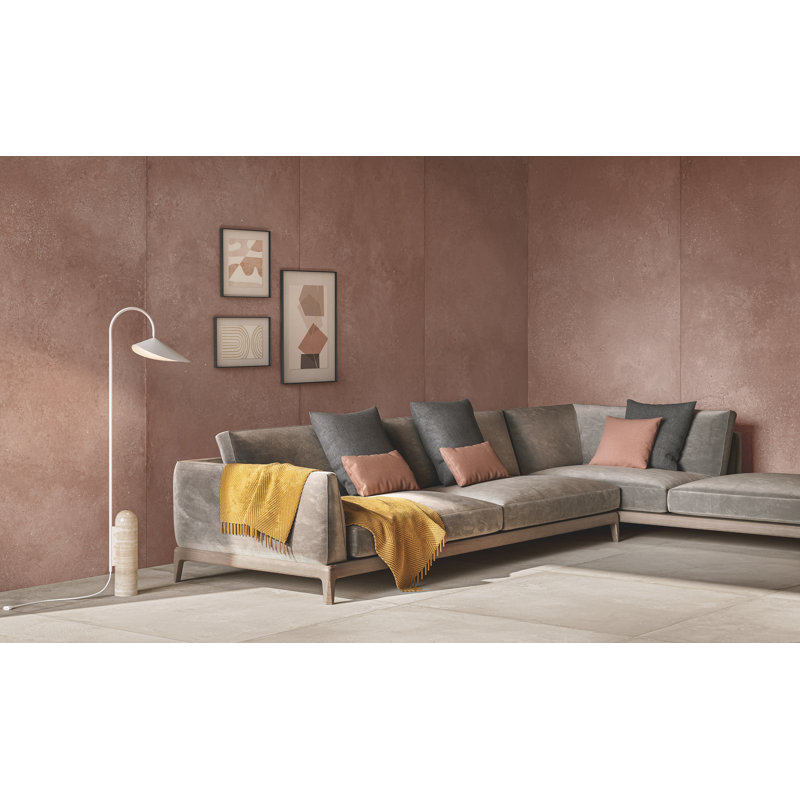 Carreau de porcelaine aspect béton Mattone 24 x 48