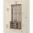 Hall Tree With Bench And Shoe Storage, 7 Double Hooks-1500478793