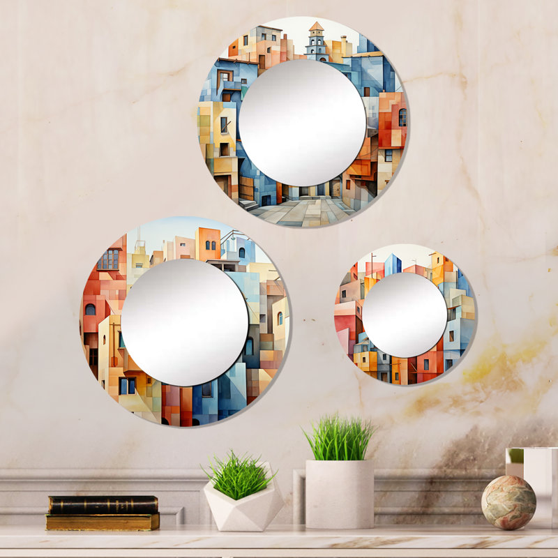 Devantre Metal Round Mirror